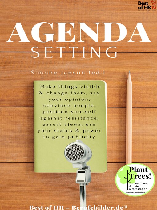 Title details for Agenda Setting by Simone Janson - Available